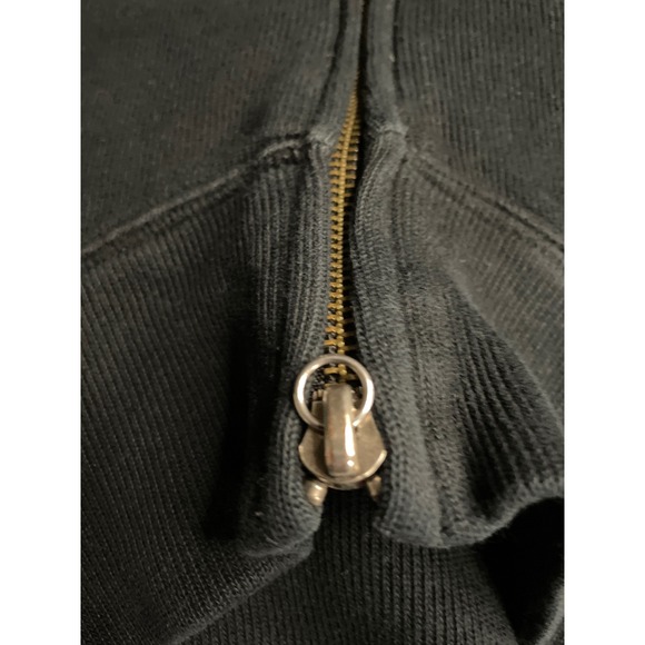 Polo Ralph Lauren Mens XXL Black Ribbed Full Zip Cotton Sweater Red Pony Logo - Picture 9 of 9